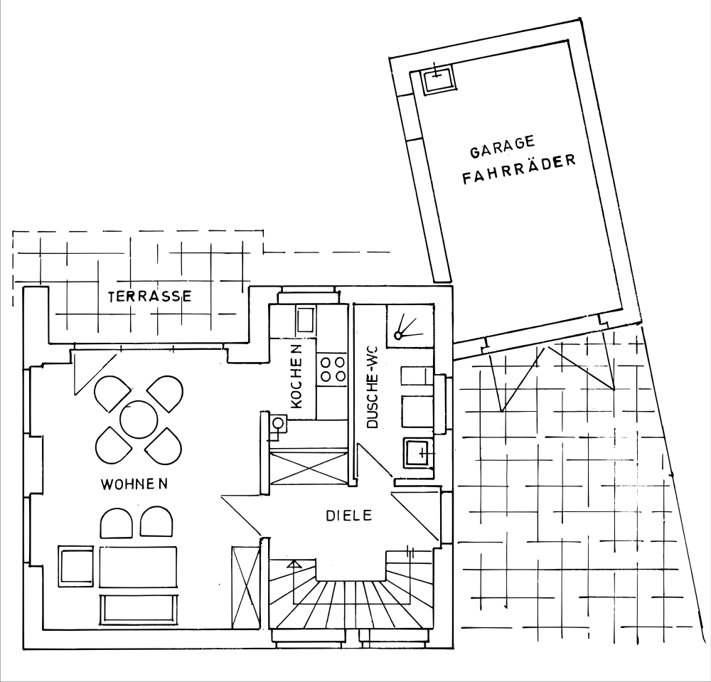 Grundriss des Erdgeschosses