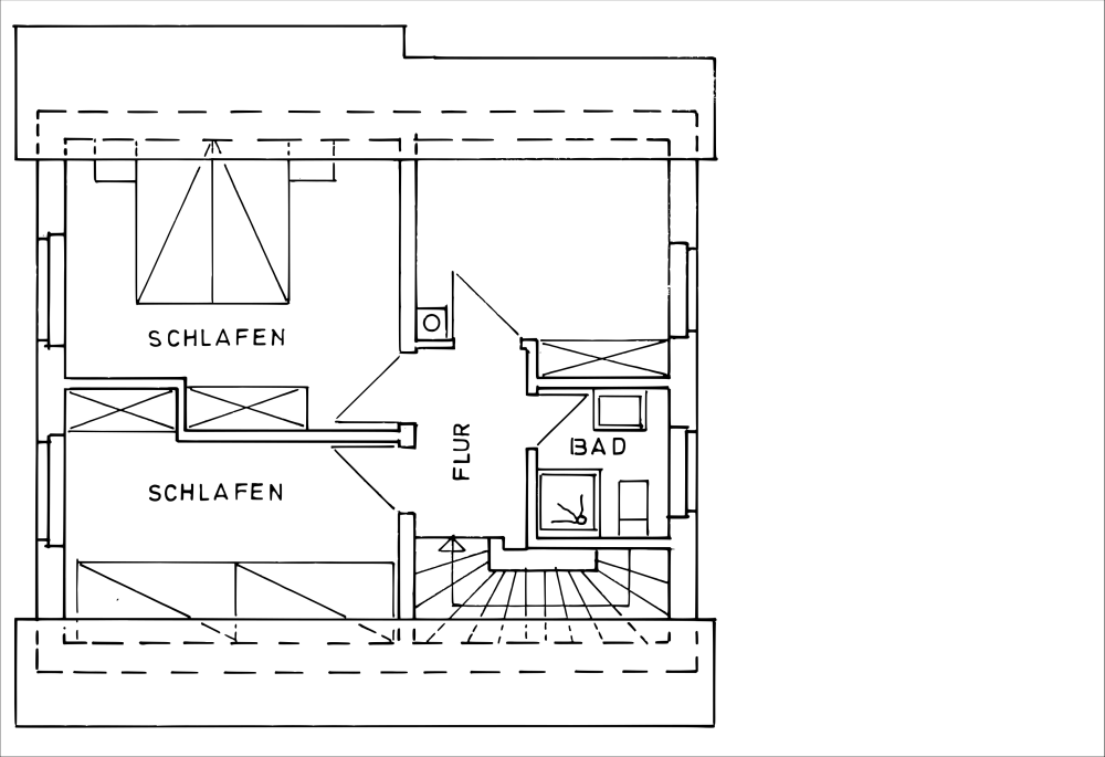 Grundriss des Obergeschosses